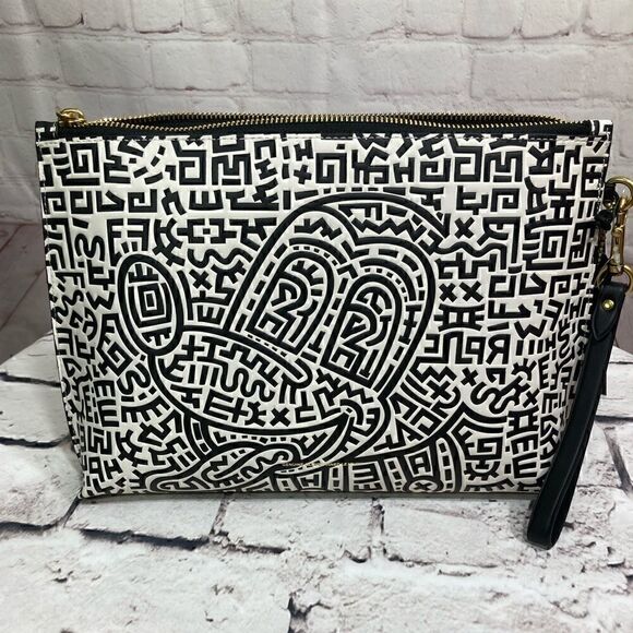 Disney Mickey Mouse X Keith Haring Academy Pouch Limited edition NWT - Picture 1 of 10